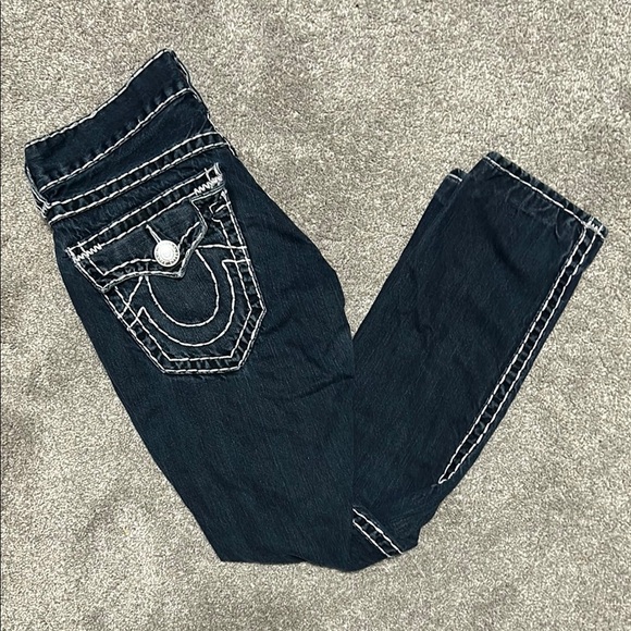 True Religion White Stitch Skinny Jeans - Picture 4 of 5